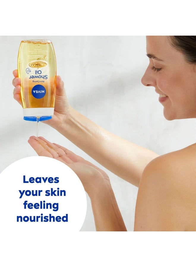 Nivea Rich Care Shower Oil 250 ml - Image 4